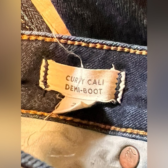 Madewell Women's Curvy Cali Demi-Boot Dark Wash Sz. 25" - Picture 6 of 8